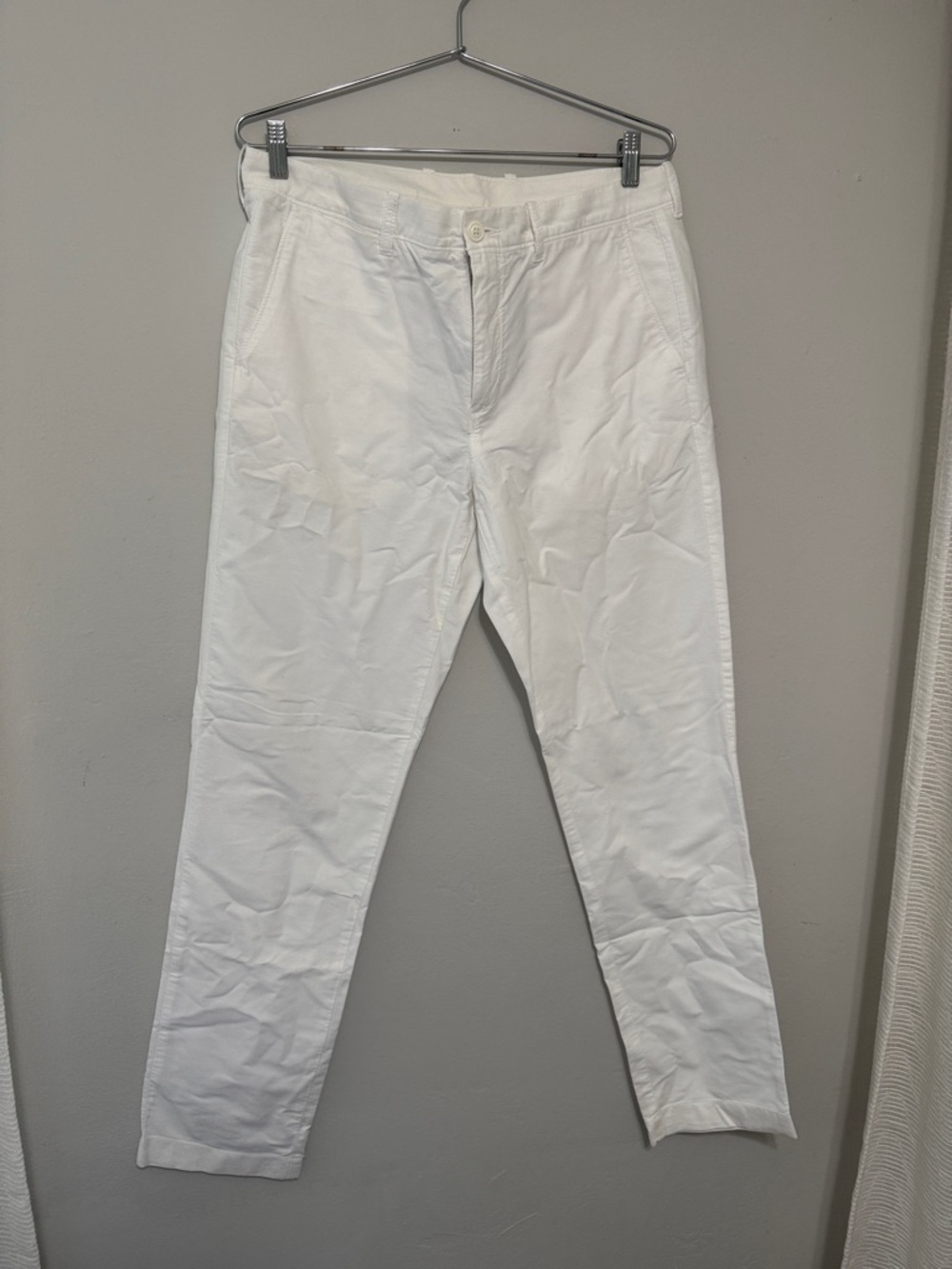 J Crew Classic White Mens Chino Pants